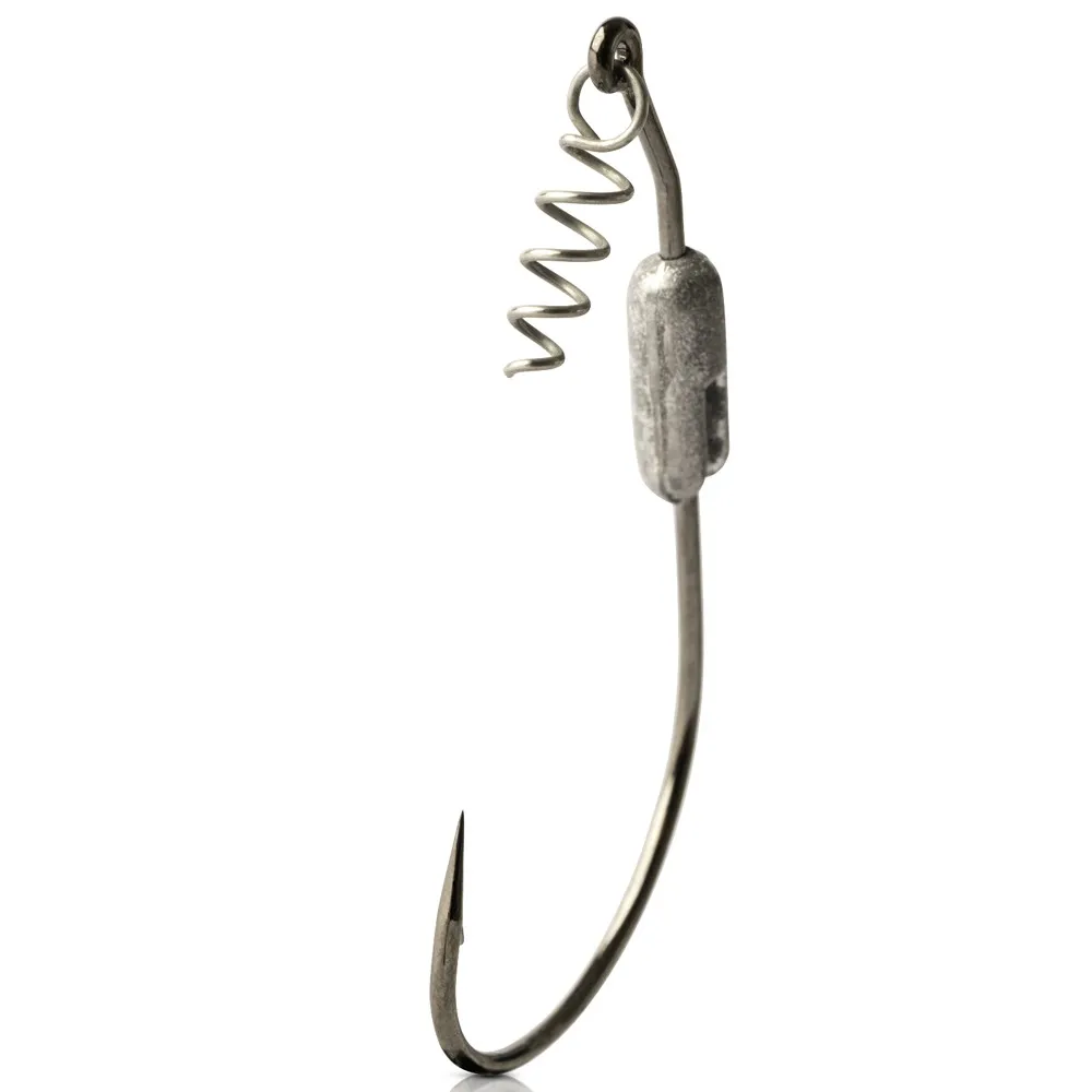 Купить Mustad 91768s18-3/0-3u Крюк Техаса Powerlock Plus Spring Keeper Black Nickel 15x10x5 7ft.ru в интернет магазине Семь Футов
