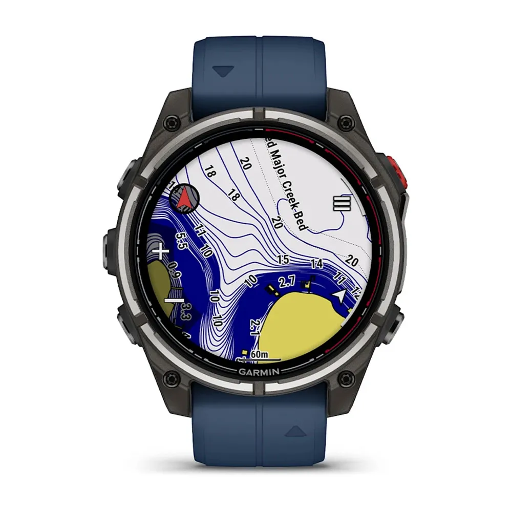 Купить Garmin 010-03198-51 Часы Quatix® 8 Pro 47 mm Amoled Blue 20x10x5 7ft.ru в интернет магазине Семь Футов