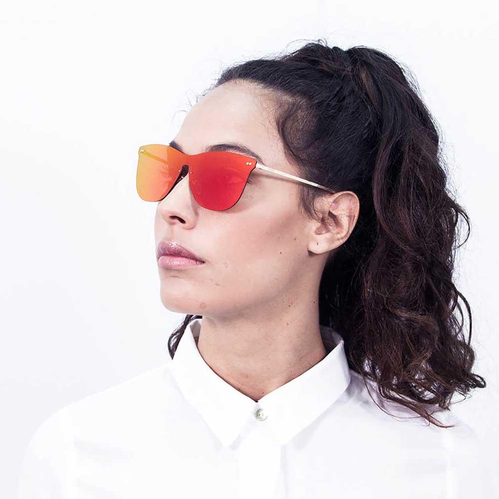 Купить Ocean sunglasses 23.6 поляризованные солнцезащитные очки Genova Space Flat Revo Red Metal Gold Temple/CAT3 7ft.ru в интернет магазине Семь Футов
