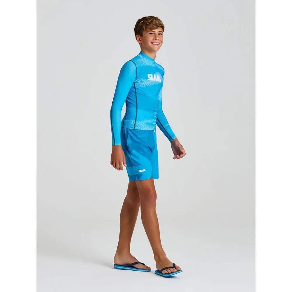Купить Slam a319002s00-w74-152 Rash guard с длинным рукавом Foil Greek Blue 30x25x2 12 Years 7ft.ru в интернет магазине Семь Футов