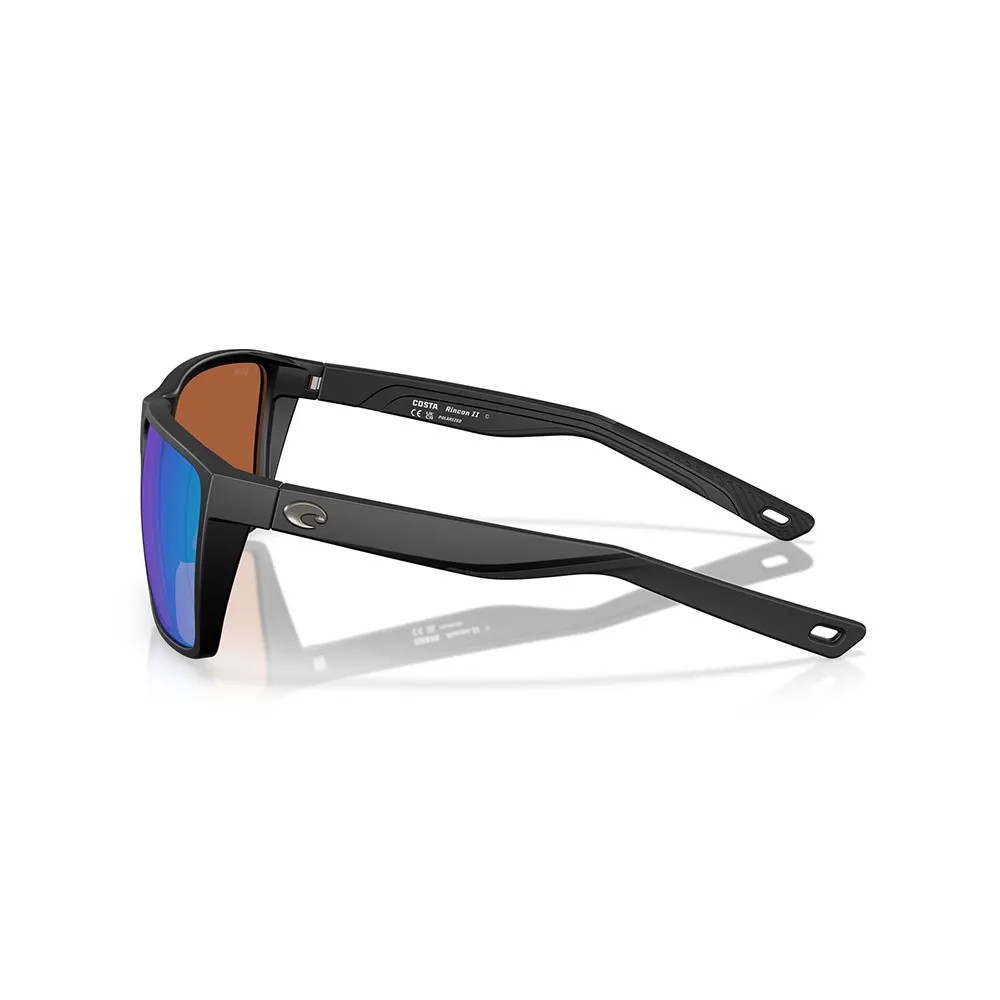 Купить Costa 06s9121-91210564 поляризованные солнцезащитные очки Rincon ii Matte Black 02 20x10x10 Green Mirror 580P/CAT3 7ft.ru в интернет магазине Семь Футов