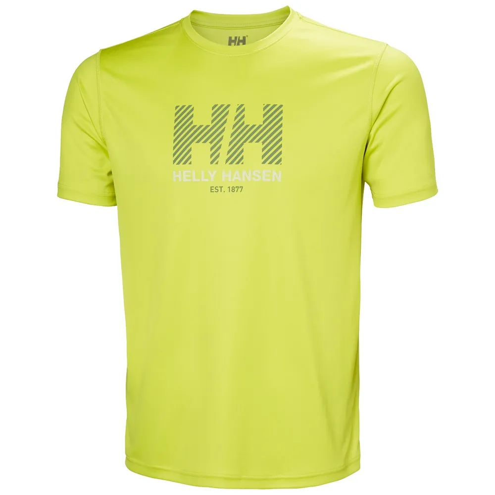 Купить Helly hansen 49574_410-M Базовый слой с коротким рукавом Tech Graphic 2.0 Cyber Lime M 7ft.ru в интернет магазине Семь Футов