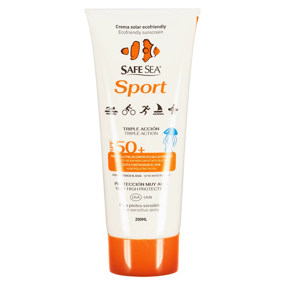 Купить Safe sea TSPF50+200 Sport SPF50+ Солнцезащитный крем для защиты от медуз 200ml White 7ft.ru в интернет магазине Семь Футов