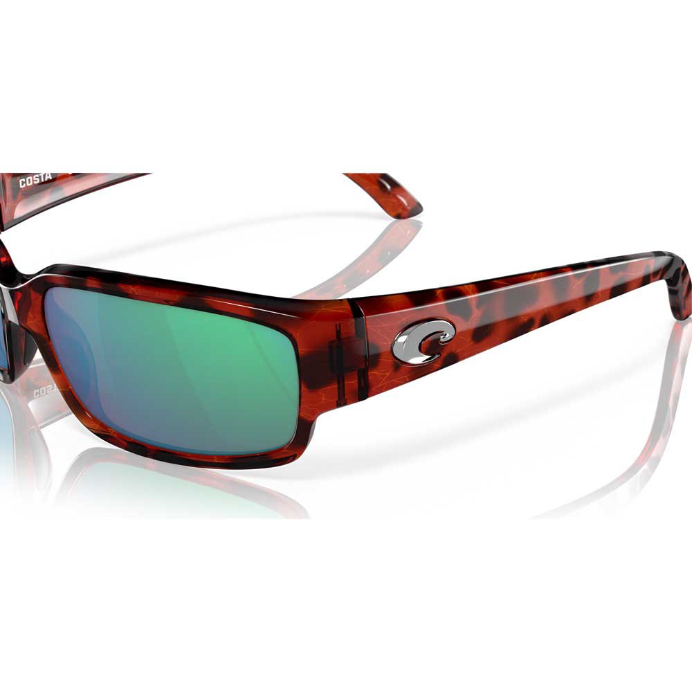 Купить Costa 06S9025-90251259 Зеркальные поляризованные солнцезащитные очки Caballito Tortoise Green Mirror 580G/CAT2 7ft.ru в интернет магазине Семь Футов