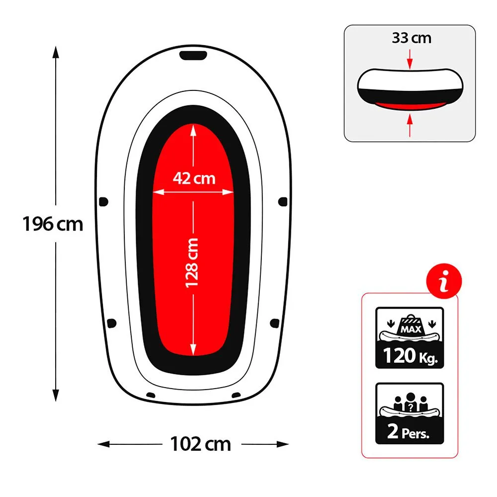 Купить Intex 58356-unit Надувная лодка Explorer Pro 200 Orange 37x31x14 1 Place 7ft.ru в интернет магазине Семь Футов