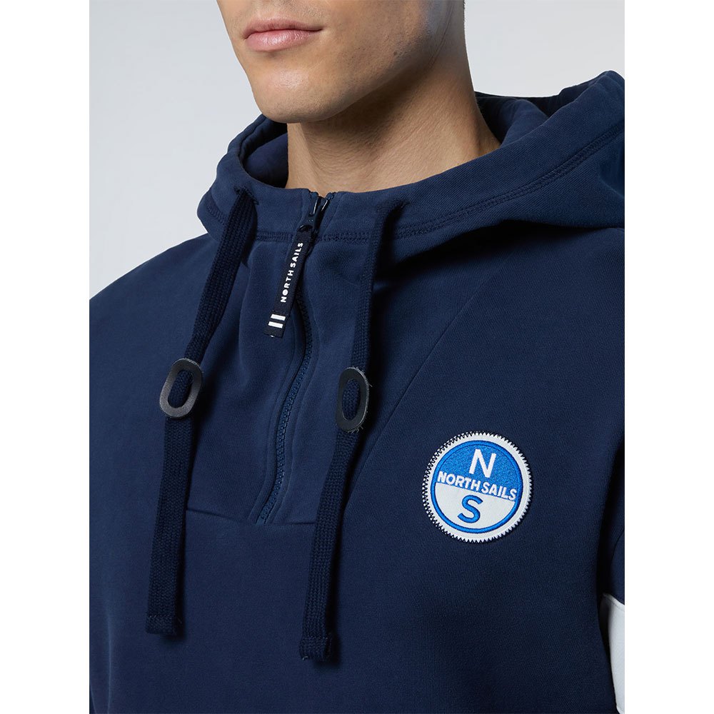 Купить North sails 691280-0802-L Толстовка с капюшоном Logo 691280 Голубой Navy Blue L 7ft.ru в интернет магазине Семь Футов