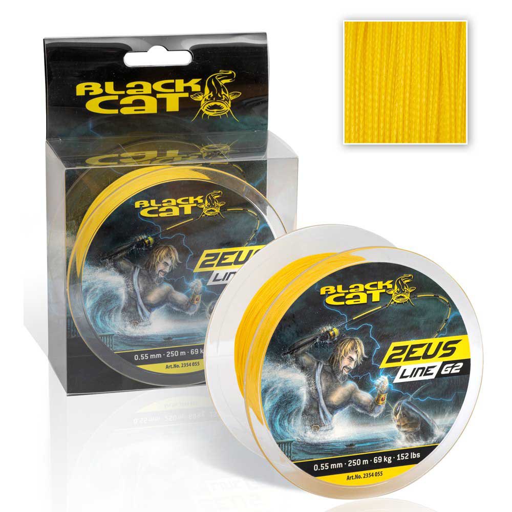 Купить Black cat 2354155 Zeus G2 400 m Плетеный  Yellow 0.550 mm 7ft.ru в интернет магазине Семь Футов