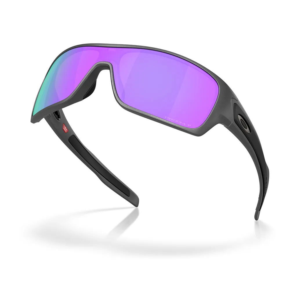 Купить Oakley OO9307-3132-0 поляризованные солнцезащитные очки Turbine rotor Бесцветный Matte Steel Prizm Violet Polar/CAT3 7ft.ru в интернет магазине Семь Футов