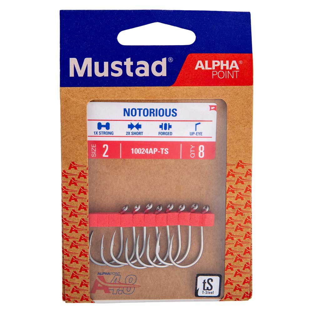 Купить Mustad 10024AP-TS-1/0-7A Notorious Крючки С Одним Глазком Серебристый Titan Steel 1/0 7ft.ru в интернет магазине Семь Футов