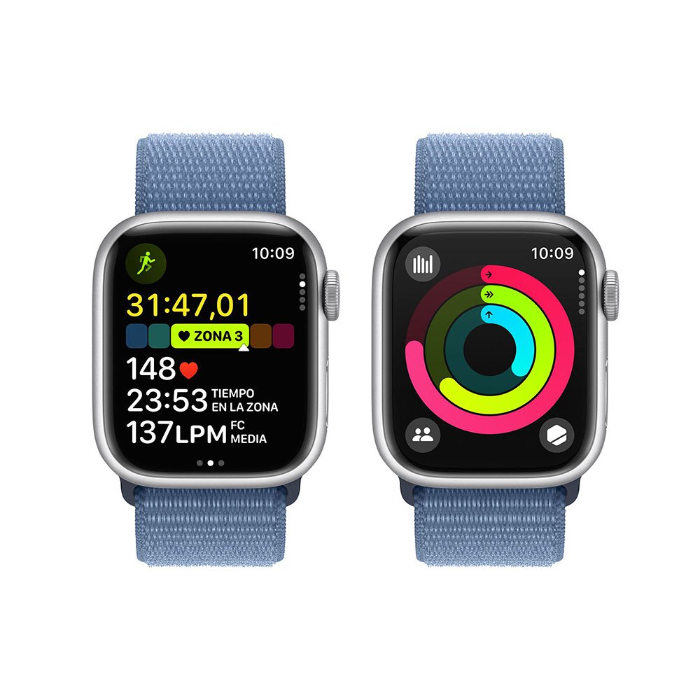 Купить Apple MRHX3QL/A Watch Series 9 GPS+Cellular Loop 41 mm Голубой Silver / Winter Blue 7ft.ru в интернет магазине Семь Футов