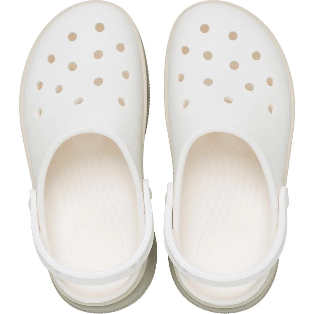 Купить Crocs 211355-0wv-m6w8 Деревянные башмаки Classic Stacked Chalk 35x25x15 EU 38 7ft.ru в интернет магазине Семь Футов