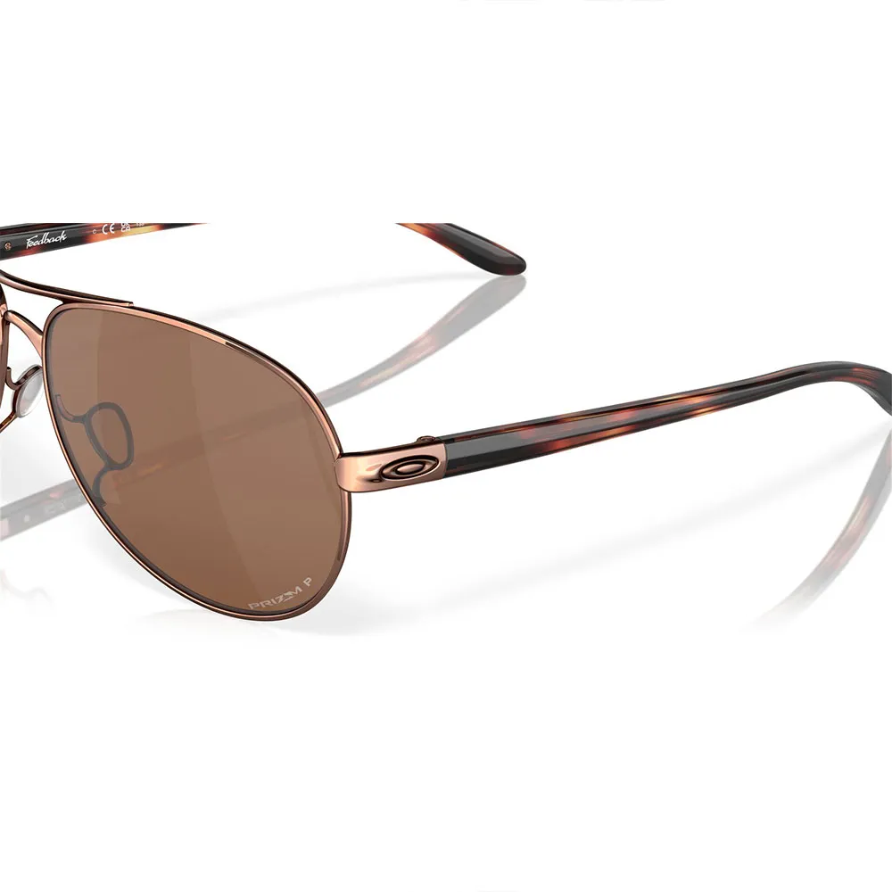 Купить Oakley OO4079-3159-59 поляризованные солнцезащитные очки Feedback Rose Gold Prizm Tungsten Polarized/CAT3 7ft.ru в интернет магазине Семь Футов