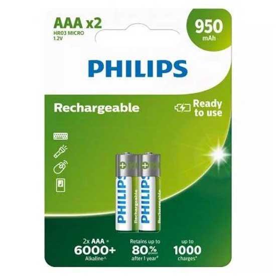 Купить Philips R03B2A95/10 R03B2A95 Pack Аккумуляторы ААА Бесцветный Silver 7ft.ru в интернет магазине Семь Футов