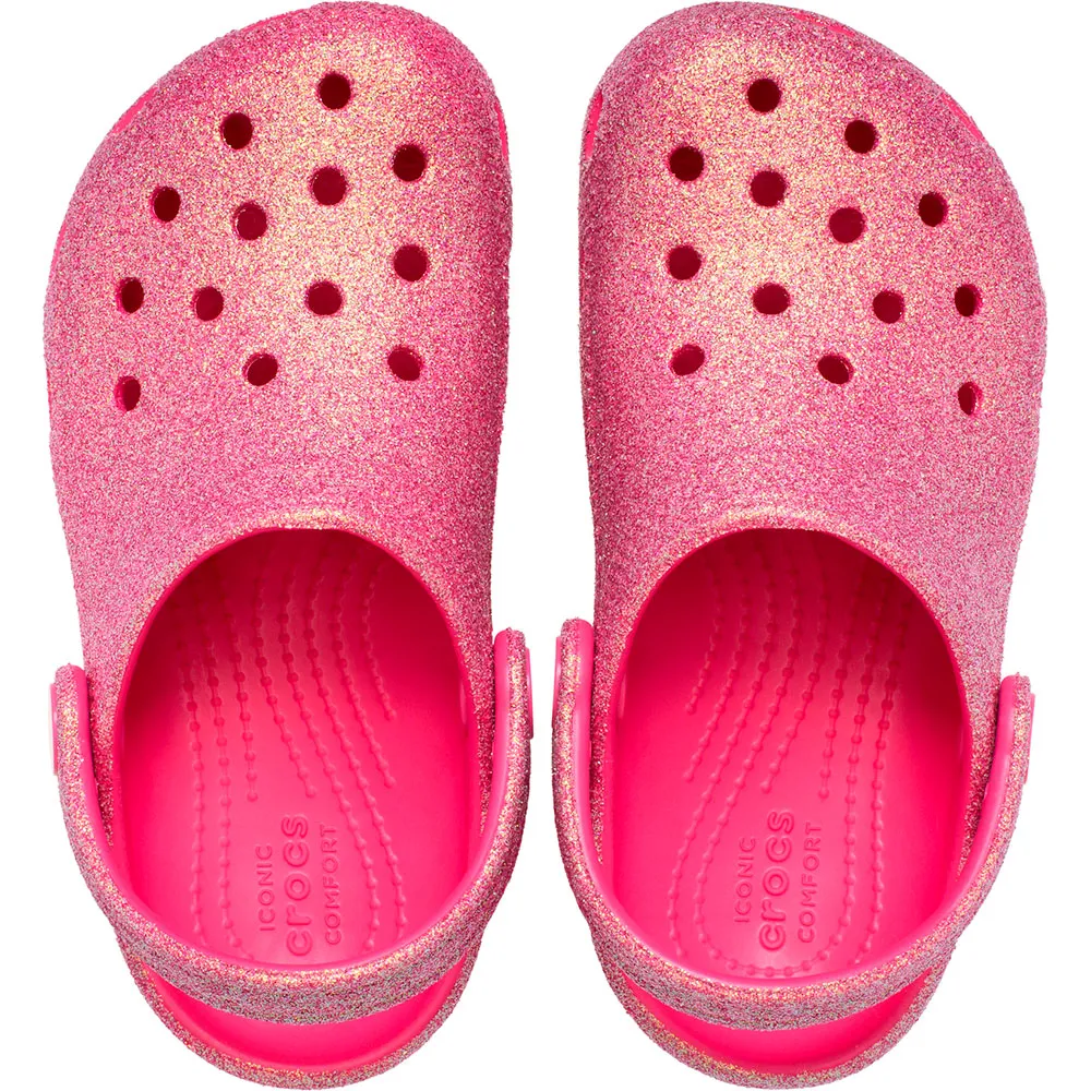 Купить Crocs 210985-6zq-c9 Деревянные башмаки Classic Iridescent Glitter T Dragonfruit 35x25x15 EU 25 7ft.ru в интернет магазине Семь Футов