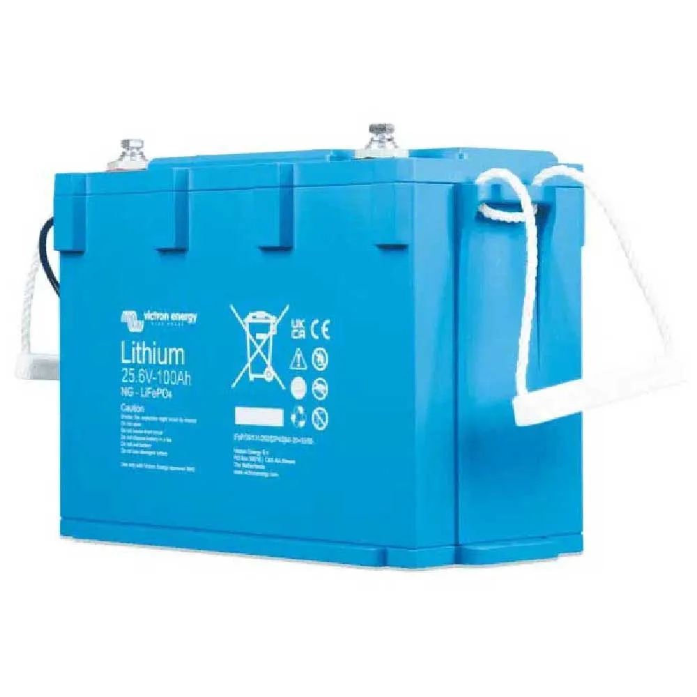 Купить Victron energy bat524110620 Литий-ионный аккумулятор LiFePO4 100Ah 25.6V Blue 30x20x15 7ft.ru в интернет магазине Семь Футов