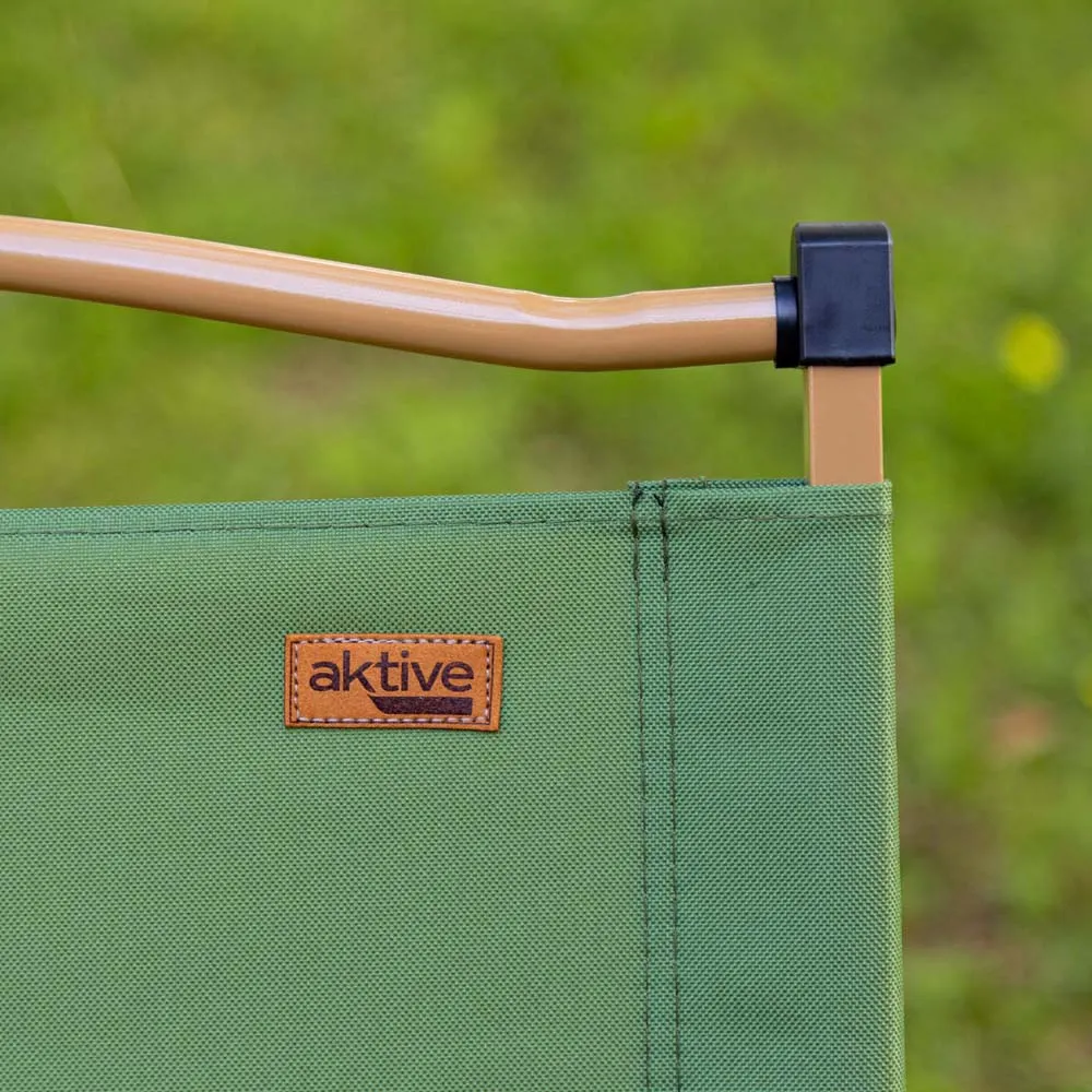 Купить Aktive 63067 низкий стул (nizkiy stul) Glamping 52x45x62 cm Green / Brown 7ft.ru в интернет магазине Семь Футов