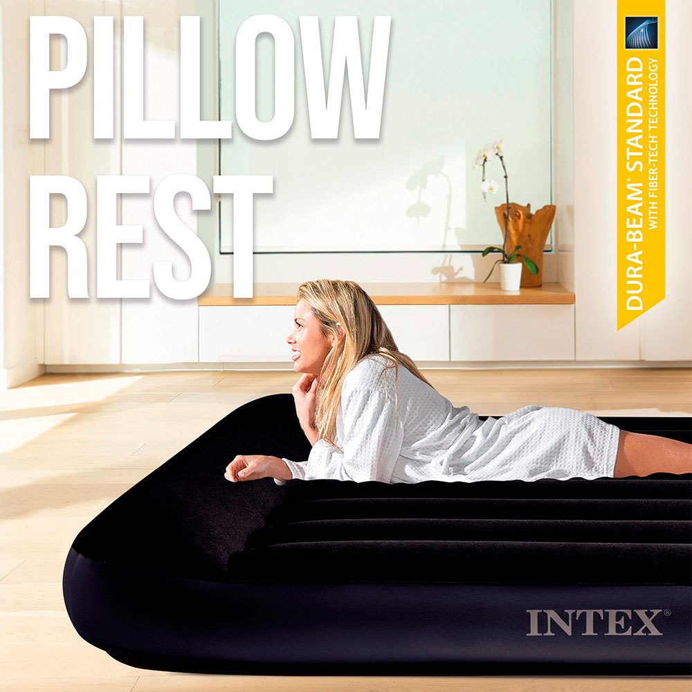 Купить Intex 64146 Dura Beam Standard Pillow Rest Classic Матрас Черный Black 7ft.ru в интернет магазине Семь Футов