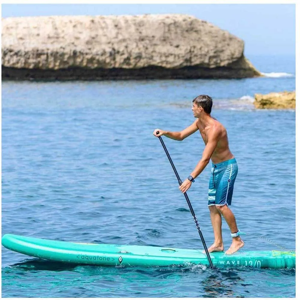 Купить Aquatone 6971559582832 Надувной комплект для падлбординга Wave Plus 12´0´´ Turquoise 70x40x30 365.8 cm 7ft.ru в интернет магазине Семь Футов