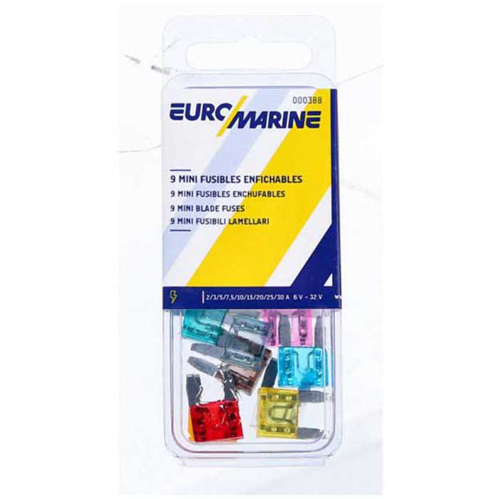 Купить Euromarine 000388 Mix Mini Вилочный предохранитель 9 единицы Многоцветный Multicolour 30A 7ft.ru в интернет магазине Семь Футов