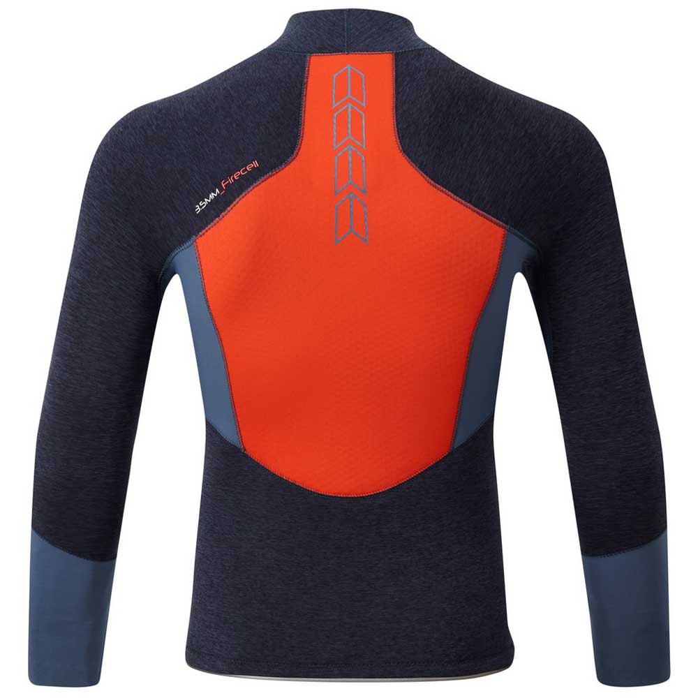 Купить Gill RS17-BLU37-XL Race Firecell Футболка с длинным рукавом Голубой Dark Denim / Orange XL 7ft.ru в интернет магазине Семь Футов