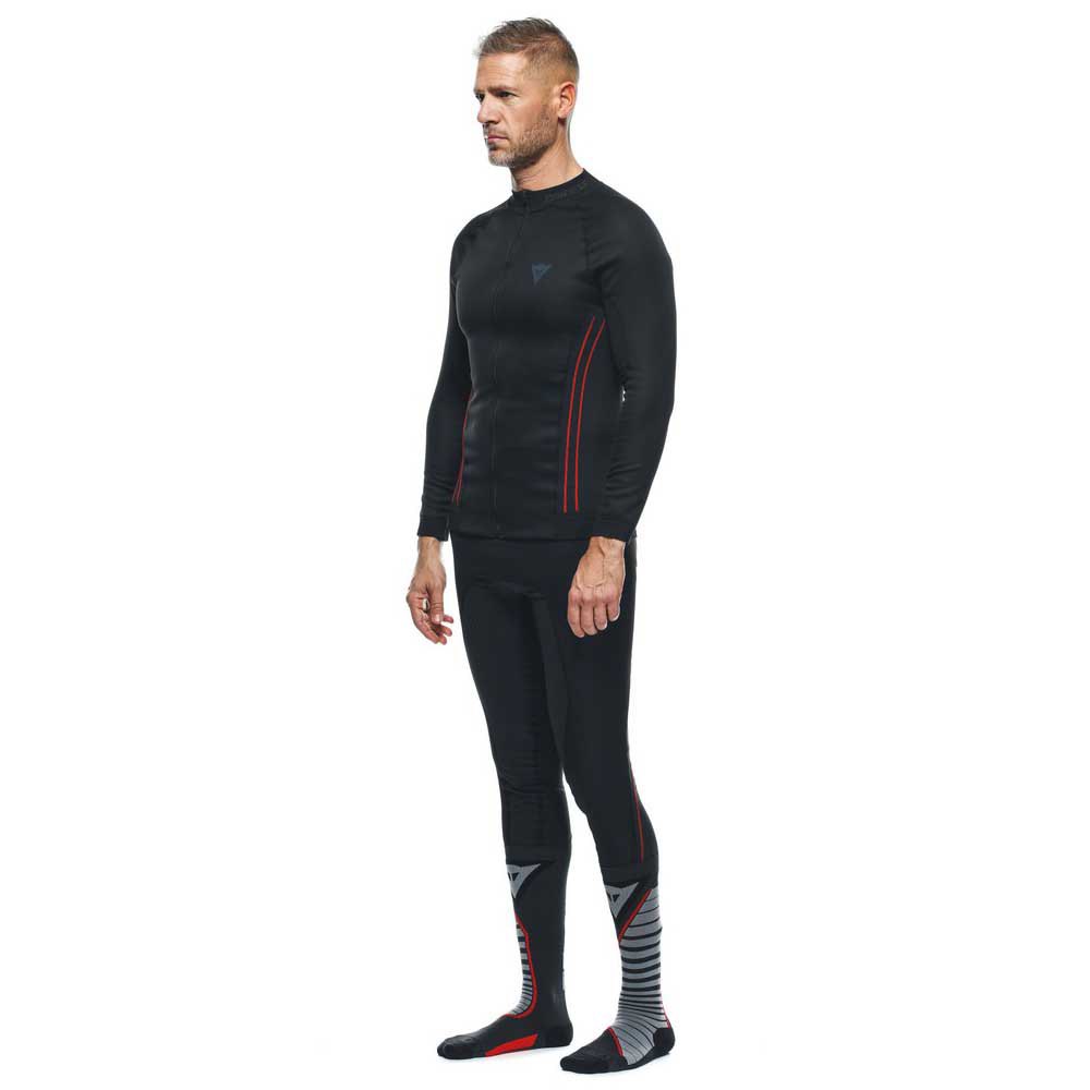 Купить Dainese 201916015-606-L Компрессионная футболка с длинным рукавом No Wind Thermo Черный Black / Red L 7ft.ru в интернет магазине Семь Футов