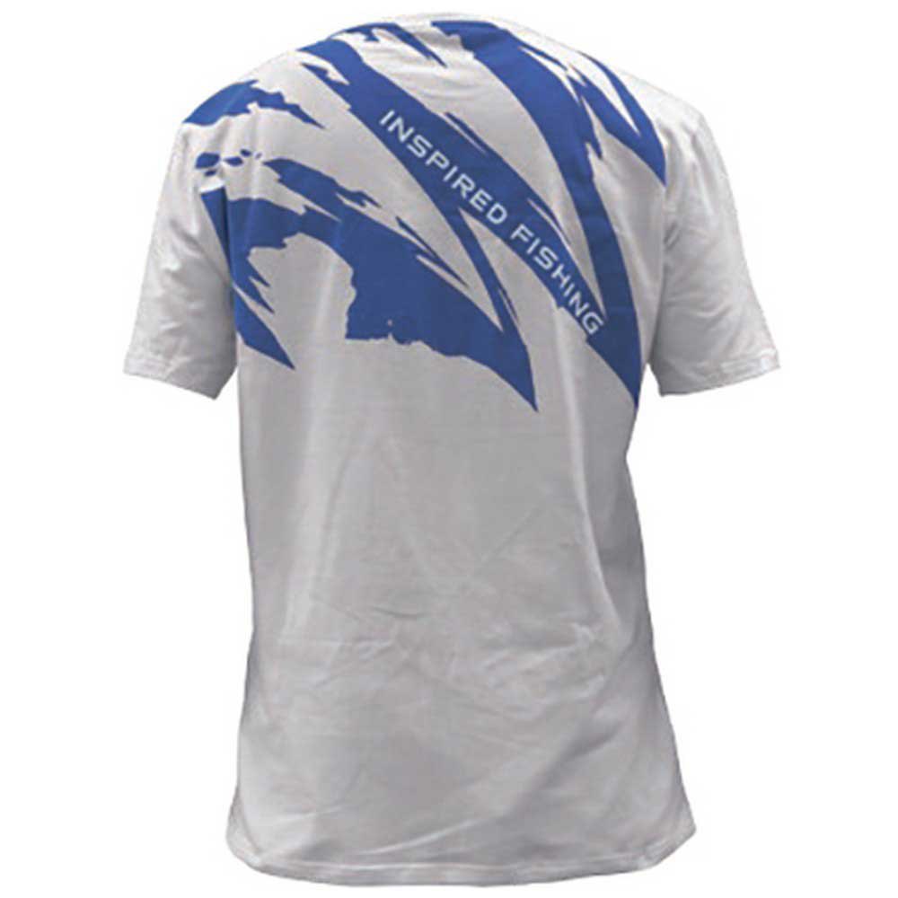 Купить Okuma PA01T038W2L Футболка с коротким рукавом Logo Белая White / Blue 2XL 7ft.ru в интернет магазине Семь Футов