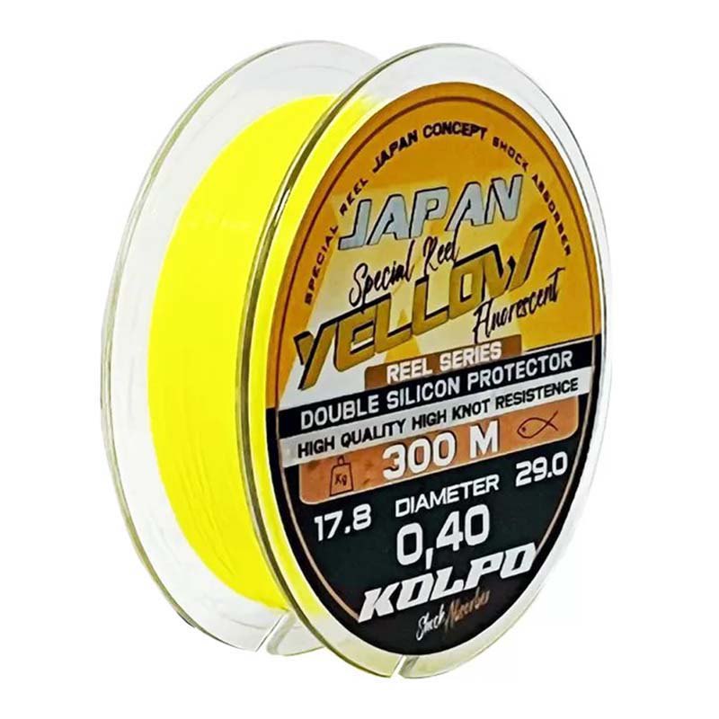 Купить Kolpo 0465008-23 Монофиламент Special Reel 300 m  Yellow 0.230 mm 7ft.ru в интернет магазине Семь Футов