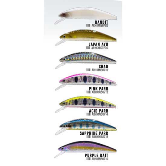 Купить Herakles ARHKMIS0713 Minnow Mizu Slow Sinking 4.8g 70 mm  Pink Parr 7ft.ru в интернет магазине Семь Футов