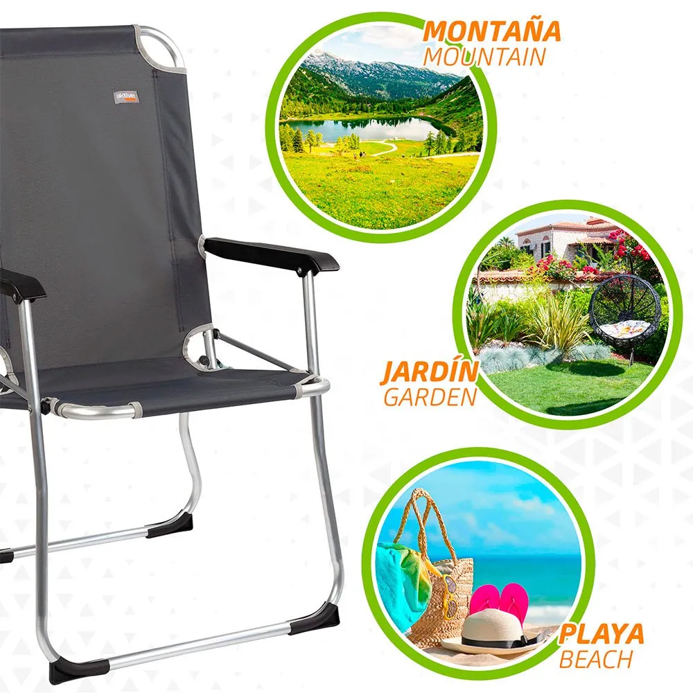 Купить Aktive R-16043613-52884 складной стул 54x57x91 cm отремонтированы Black 7ft.ru в интернет магазине Семь Футов