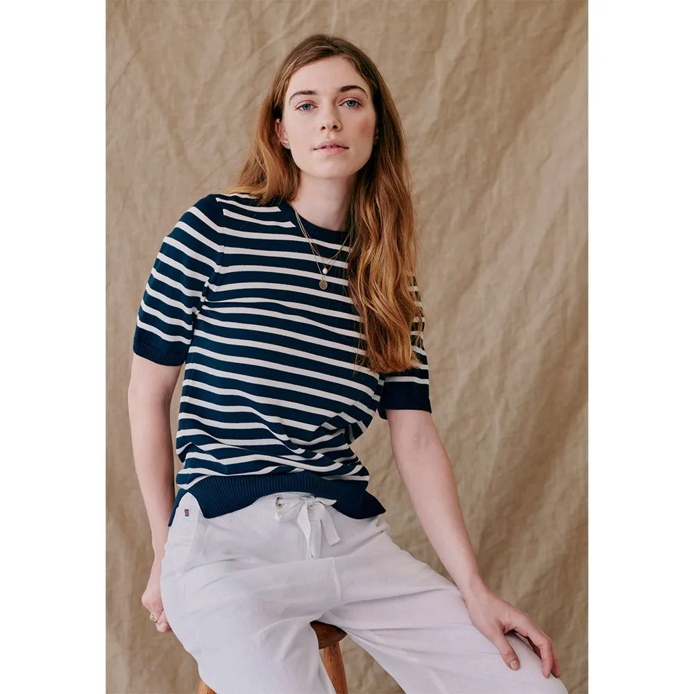 Купить Redgreen 171612107-168-xxl Футболка с коротким рукавом Aimee Navy Stripe 30x25x2 2XL 7ft.ru в интернет магазине Семь Футов