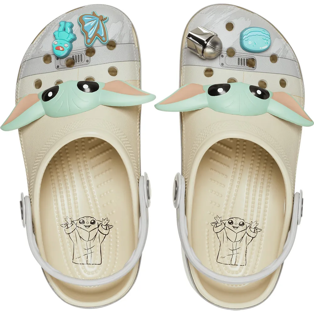 Купить Crocs 209482-2y2-m3w5 Деревянные башмаки Grogu Classic Bone 35x25x15 EU 34 7ft.ru в интернет магазине Семь Футов