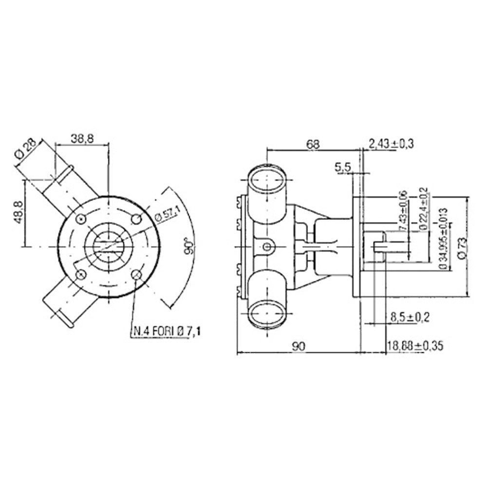 Купить Ancor 1600149 ST149 21-56lt/min 28 mm Самовсасывающий насос Золотистый Bronze 7ft.ru в интернет магазине Семь Футов