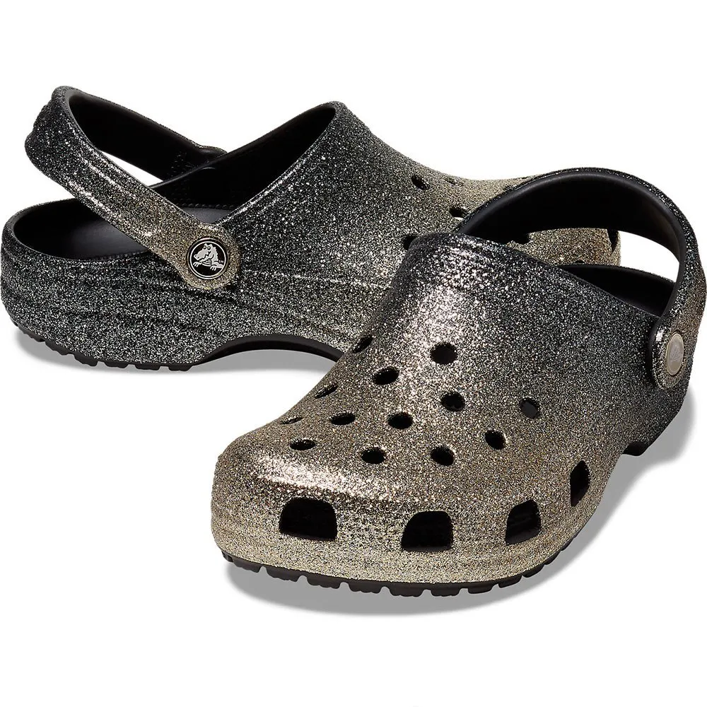 Купить Crocs 207931-07-m6/w8 Деревянные башмаки Classic Ombre Glitter Black / Gold 35x25x15 EU 38 7ft.ru в интернет магазине Семь Футов