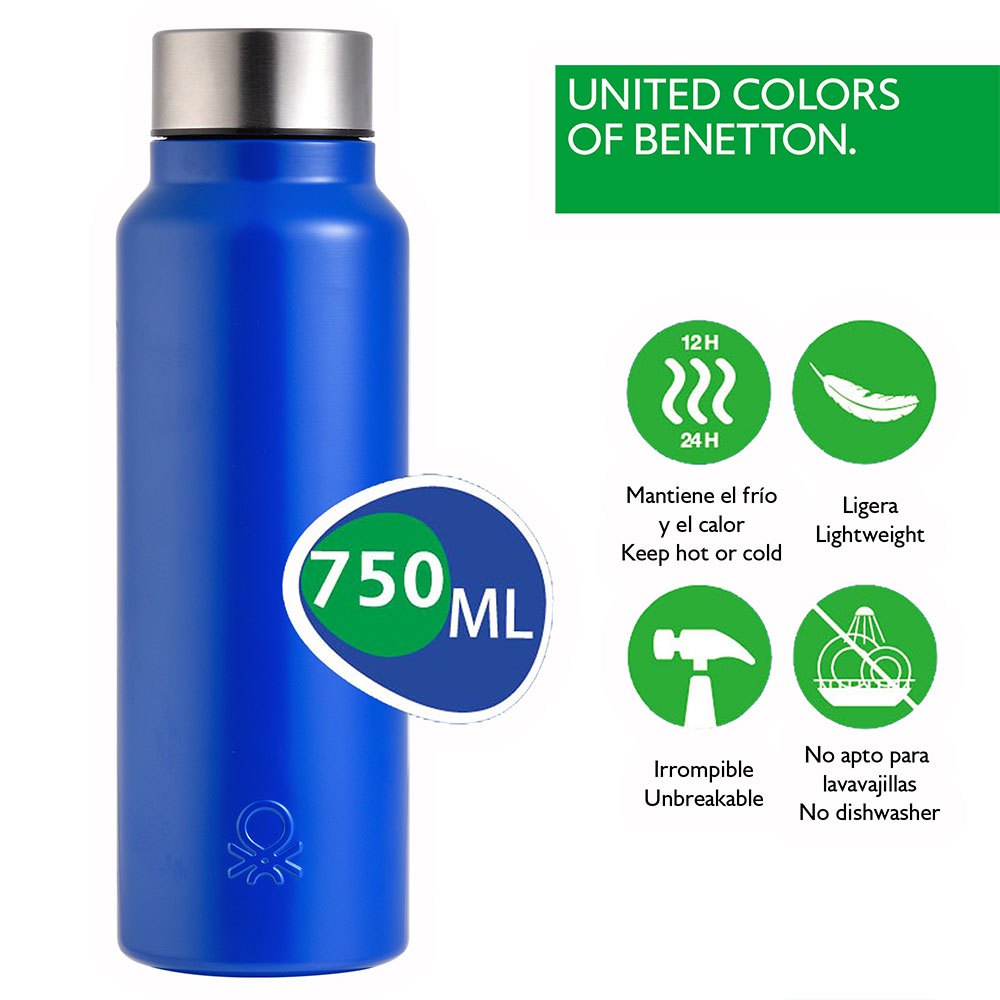 Купить Benetton BE095 750ml Бутылка для воды Бесцветный Blue 7ft.ru в интернет магазине Семь Футов