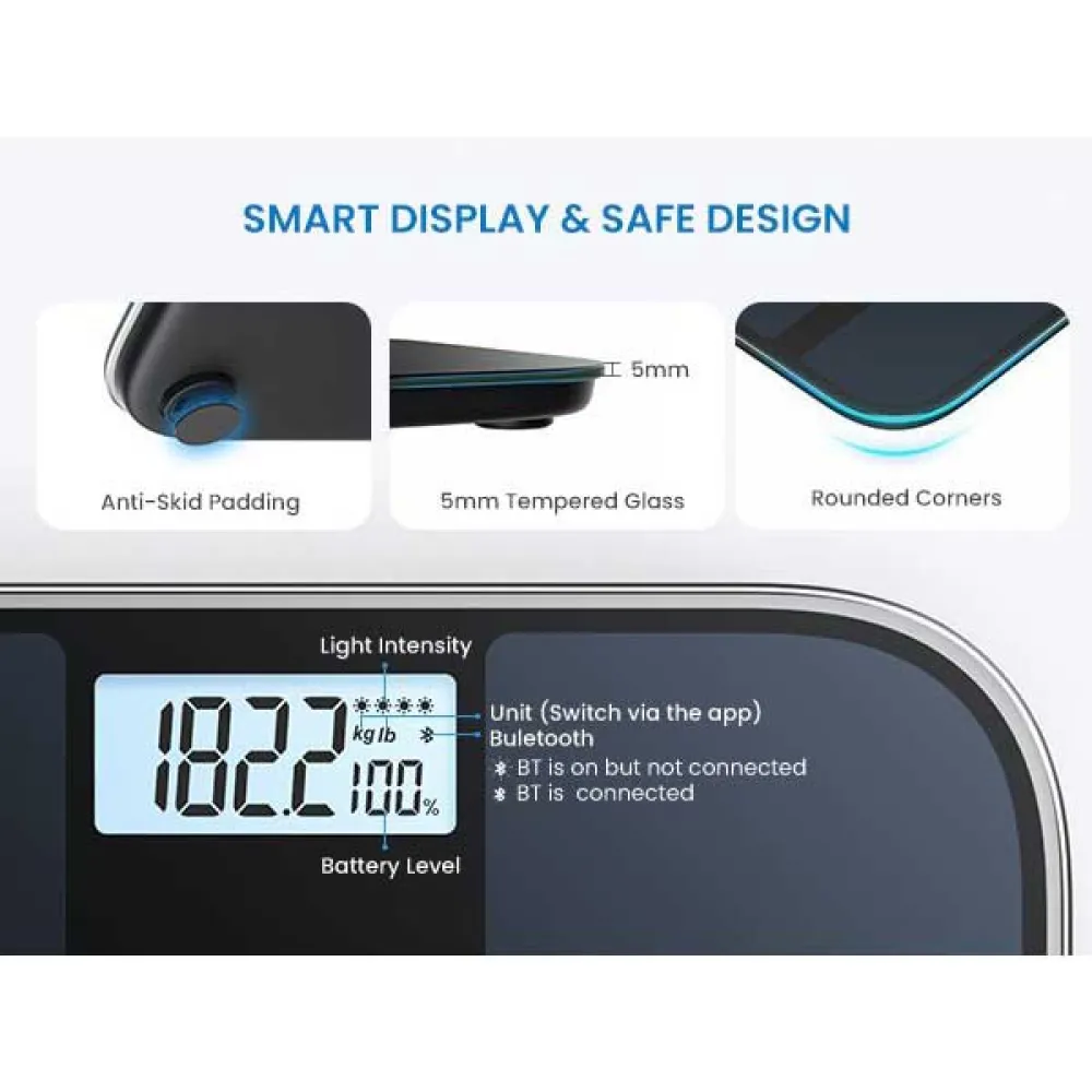 Купить Renpho peu-r-a016-bk Весы Elis 2 Black 28x28x5 7ft.ru в интернет магазине Семь Футов