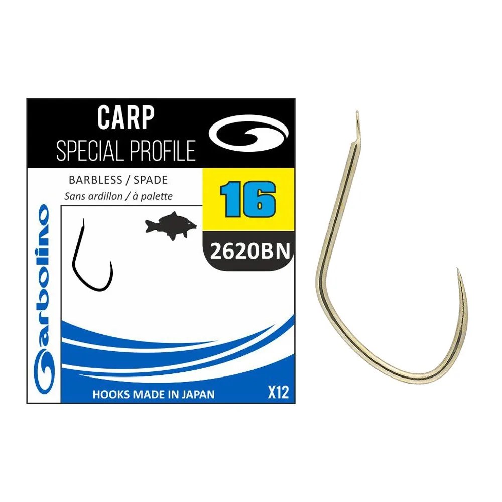 Купить Garbolino GOMAN02620BN-0016 безухий лопаточный крючок Special Carp 2620BN Black Nickel 16 7ft.ru в интернет магазине Семь Футов