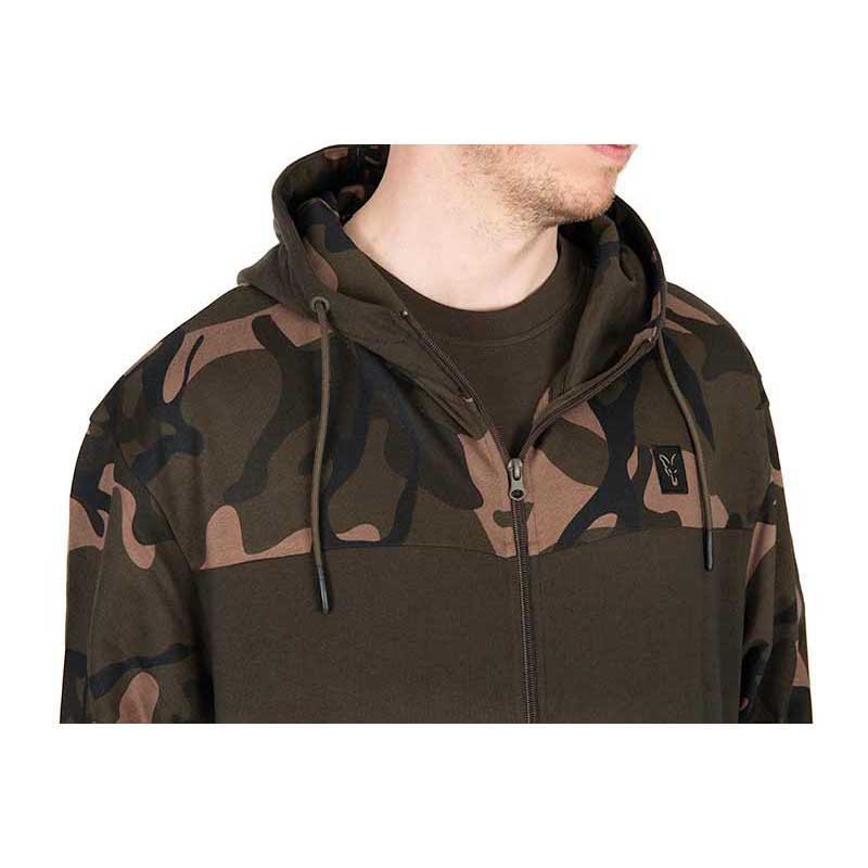 Купить Fox international CFX302 Толстовка на молнии LW Split Зеленый Khaki / Camo 3XL 7ft.ru в интернет магазине Семь Футов