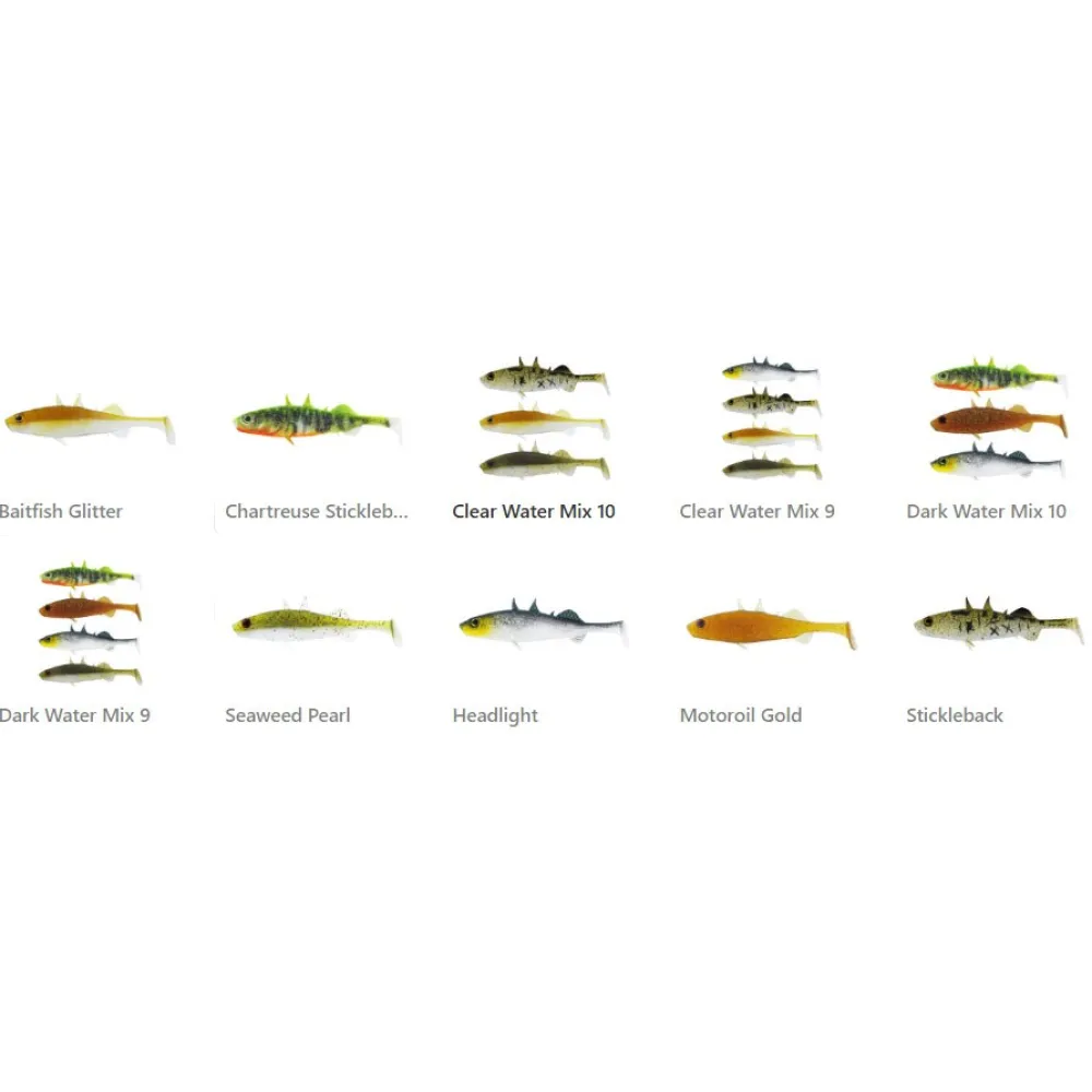 Купить Westin P228-1004-221-UNIT Мягкий приманка Stanlet The Stickleback Shadtail Clear Water Mix 7g 90 mm 3 Единицы 10 7ft.ru в интернет магазине Семь Футов