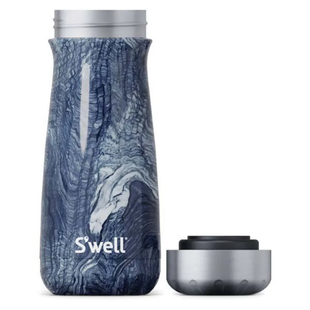 Купить Swell 10316-H20-60940EU Azurite Marble 470ml Термопутешественник с широким горлом Серебристый Navy 7ft.ru в интернет магазине Семь Футов