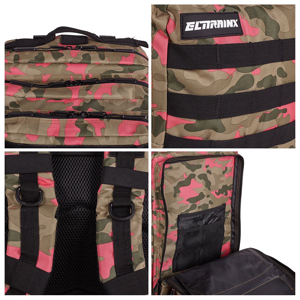 Купить Elitex training X001QPQ1Q3 V1 45L Тактический рюкзак Зеленый Pink Camouflage 7ft.ru в интернет магазине Семь Футов