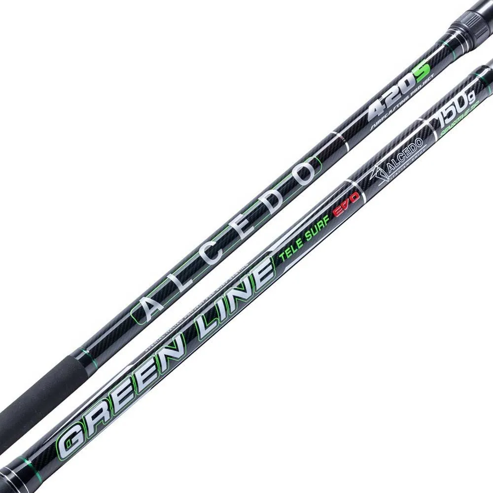 Купить Alcedo 97041180 Телескопическое удилище для серфинга Green Line Black 155x10x10 4.2 m 7ft.ru в интернет магазине Семь Футов