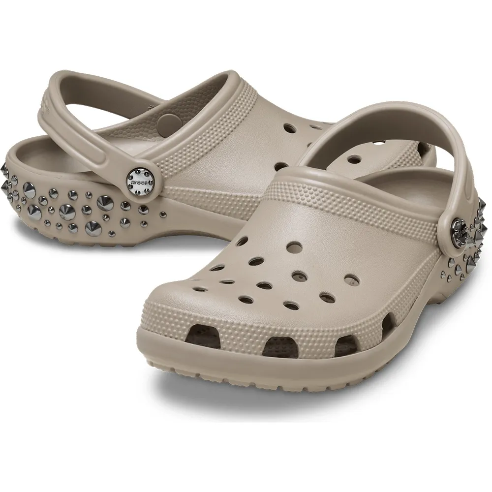 Купить Crocs 211596-214-m4w6 Деревянные башмаки Classic Studded Taupe 35x25x15 EU 36 7ft.ru в интернет магазине Семь Футов