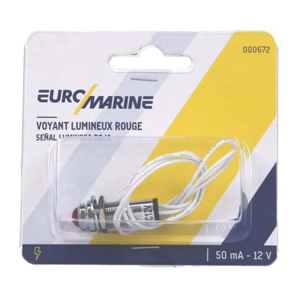 Купить Euromarine 672 Круглый красный индикатор Grey 11 mm 7ft.ru в интернет магазине Семь Футов