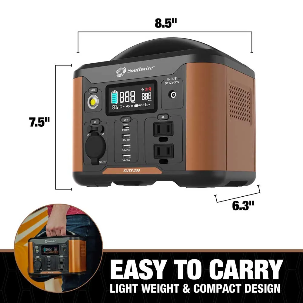 Купить Southwire 802-53250 портативная электростанция Elite Series 222W Black 19.05 x 21.59 x 16 cm 7ft.ru в интернет магазине Семь Футов