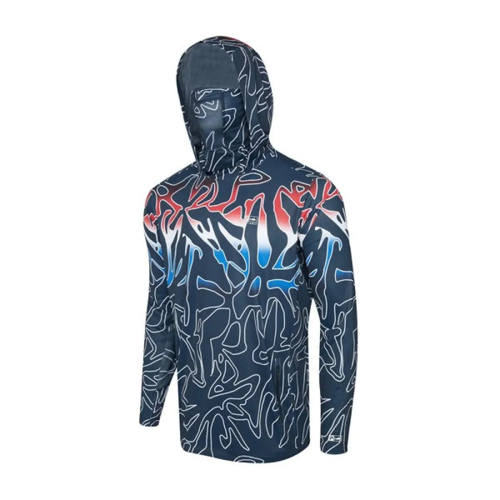Купить Pelagic 1015262006-rwb-xxl Худи с УФ-защитой Exo Teck Lionfish Red / White / Blue 35x25x10 2XL 7ft.ru в интернет магазине Семь Футов