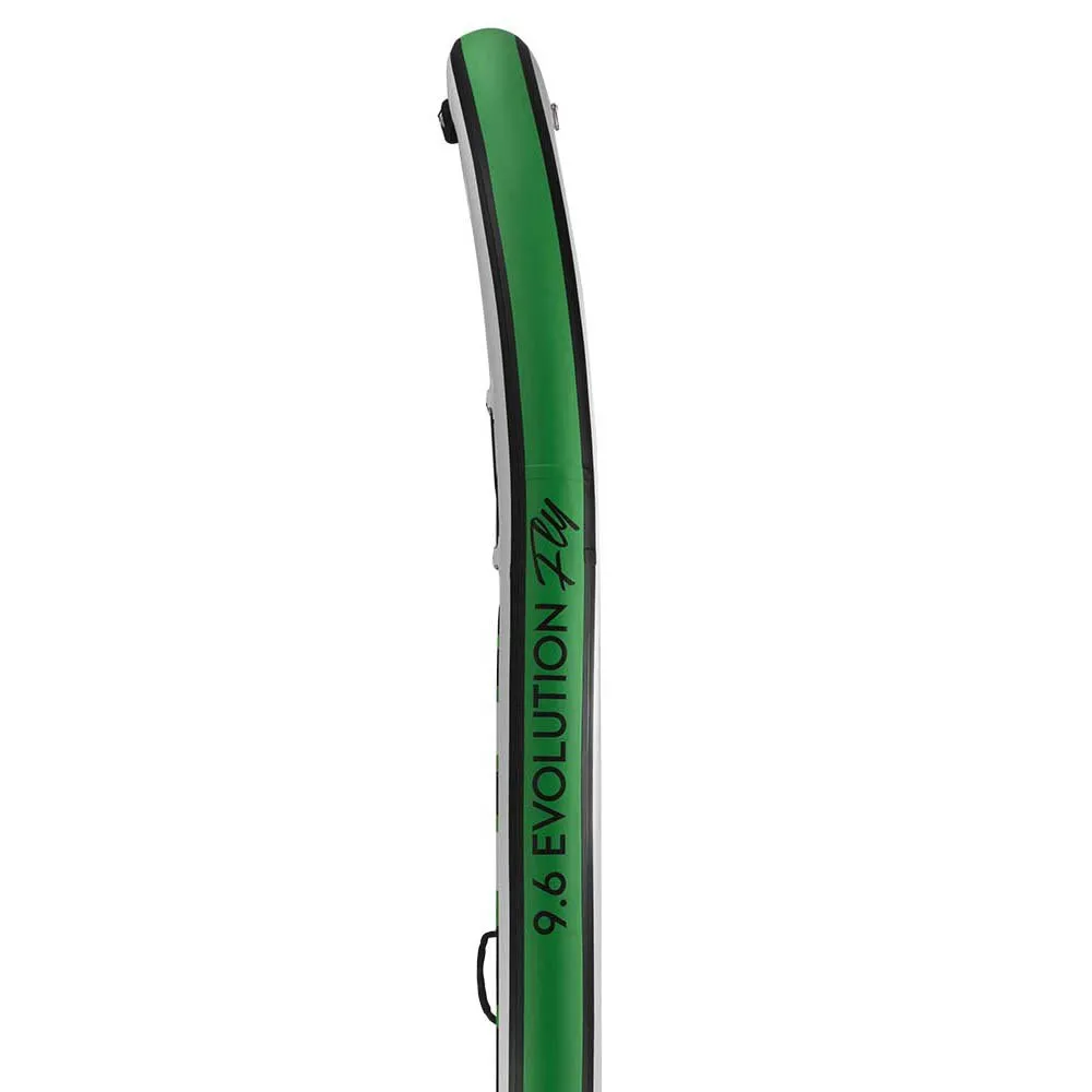 Купить Safe waterman hc100.022 Надувной комплект для падлбординга Aura Evolution Fly 9´6´´ White / Black / Green 132x56x35 289.6 cm 7ft.ru в интернет магазине Семь Футов
