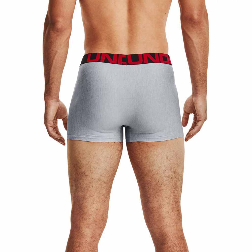 Купить Under armour 1363618-011-SM Боксёр Tech 3´´ Boxerjock 2 Единицы Серый Mod Gray Light Heather / Jet Gray Light Heather S 7ft.ru в интернет магазине Семь Футов