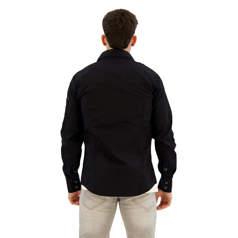 Купить Brandit 4005-2-S Рубашка с длинным рукавом Slim Черный Black S 7ft.ru в интернет магазине Семь Футов