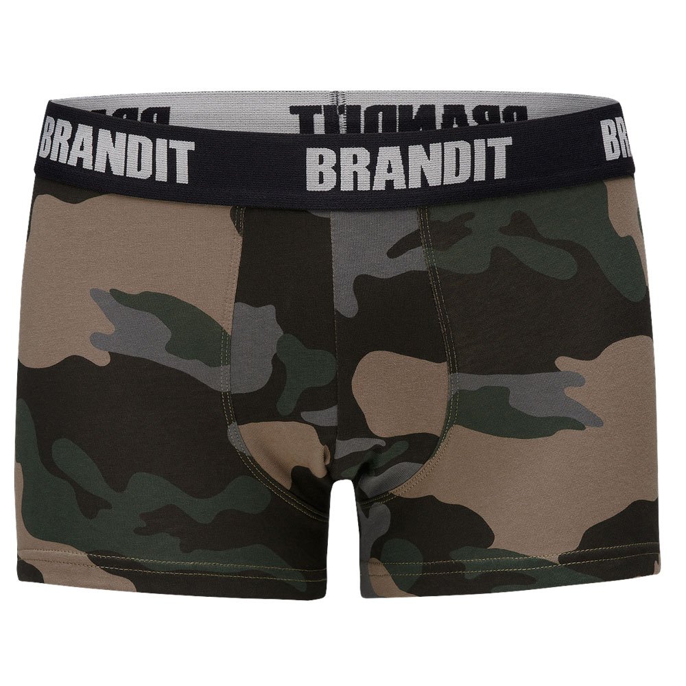 Купить Brandit 4501-197-XL Боксёр Logo 2 Единицы Зеленый Woodland / Dark Camo XL 7ft.ru в интернет магазине Семь Футов