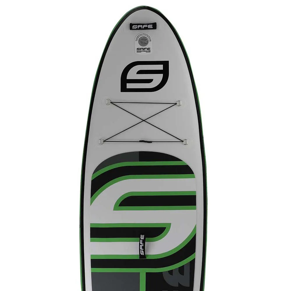 Купить Safe waterman hc100.022 Надувной комплект для падлбординга Aura Evolution Fly 9´6´´ White / Black / Green 132x56x35 289.6 cm 7ft.ru в интернет магазине Семь Футов